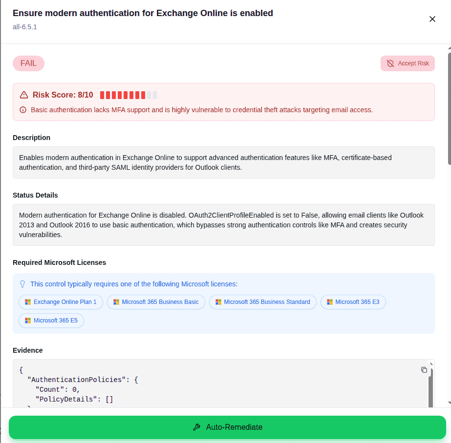 טיפול אוטומטי בסיכוני אבטחה ב Microsoft 365